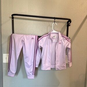 Adidas Kids Matching Set in Light Purple and Maroon